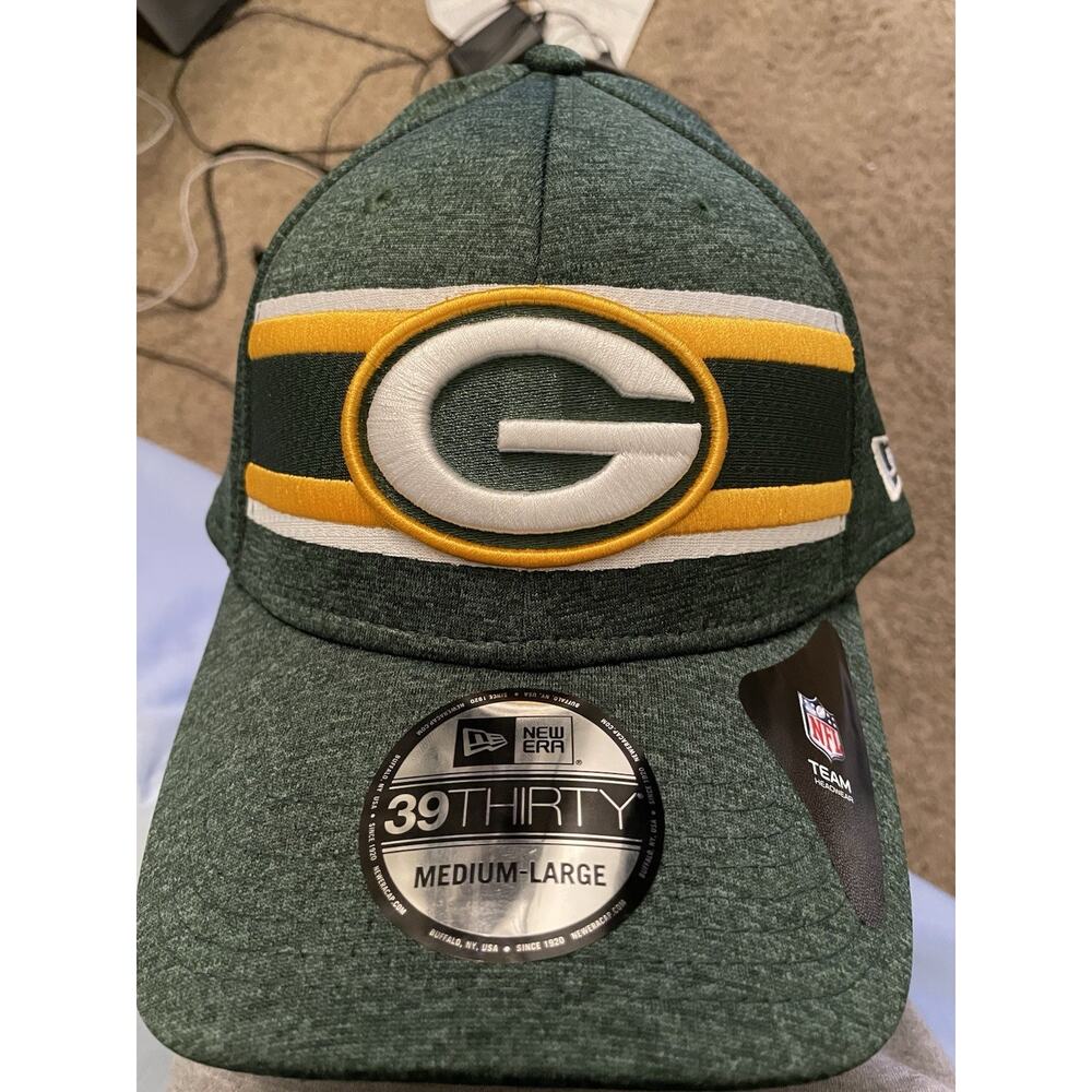 New Era Green Bay Packers 39Thirty NFL Football Sideline Cap Hat Flex Fit M/L